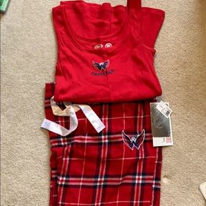 NHL Capitals PJ set, NWT!